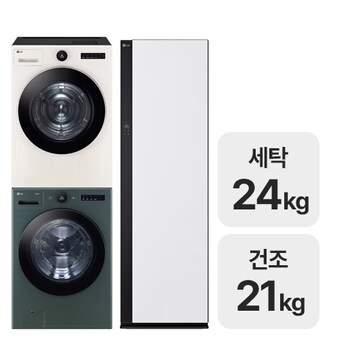 LG전자 트롬 오브제컬렉션 <b>FX24GNG</b> + RD21ESE + 스타일러 SC5MSR82H
