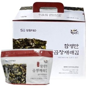 산정마을 국내산 전남함평 곱창재래김 식탁용/조미김 40매입X10봉_이미지