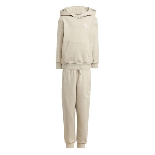 아디다스 키즈 아디컬러 후디 후드 세트 셋업 Wonder Beige / White IJ7290_이미지