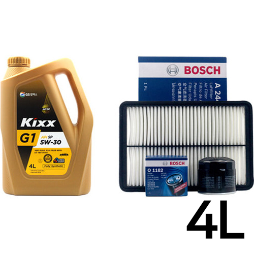 GS칼텍스 킥스 G1 5W30 + 보쉬필터 현대 아반떼MD 가솔린_이미지