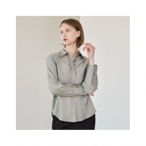 리안뉴욕 실크 라이크 셔츠 블라우스881756_이미지