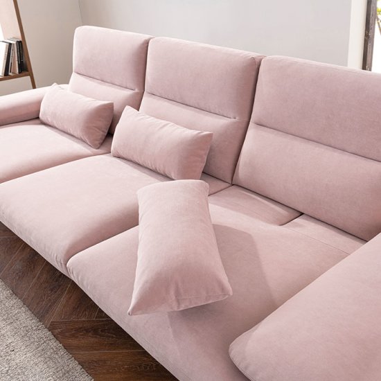 에싸 엘로이즈 스윙기능 리브 패브릭 소파 3.5인용 (스툴별도)_이미지