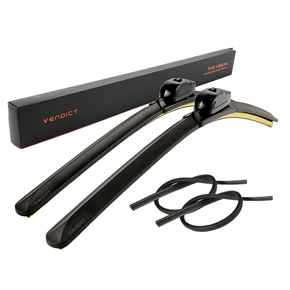 벤딕트 하이브리드 발수 코팅 반영구 실리콘 와이퍼 더 비전 + 리필 블레이드 700mm 세트 (700+350mm)_이미지
