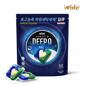지앤티클린 아이러브베베 딥큐 캡슐세제 오션브리즈 50개입 (1개)