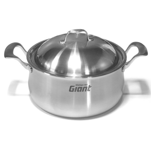 키친아트 IH 자이언트 통5중 스텐 양수냄비 [22cm]