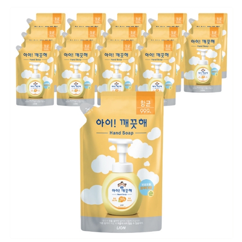 아이깨끗해 순 항균 폼 핸드 솝 리필 450ml (15개)_이미지