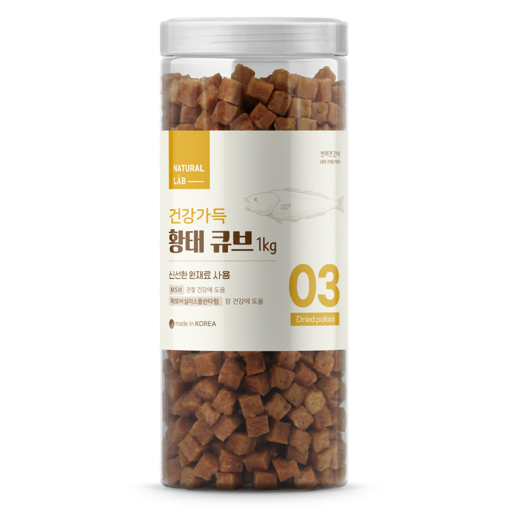건강가득 황태 큐브 1kg