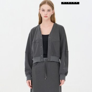 SISLEY 초콜렛 져지 가디건형 점퍼 SAJPA2541_이미지