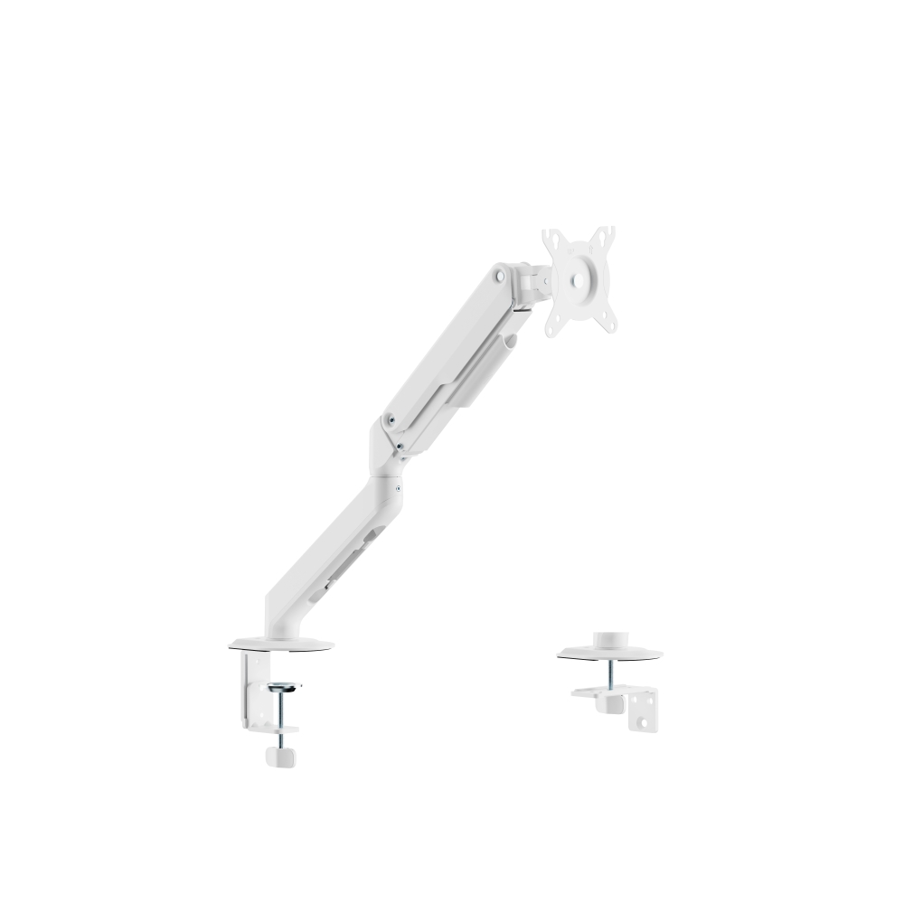 AMX 싱글 모니터암 화이트