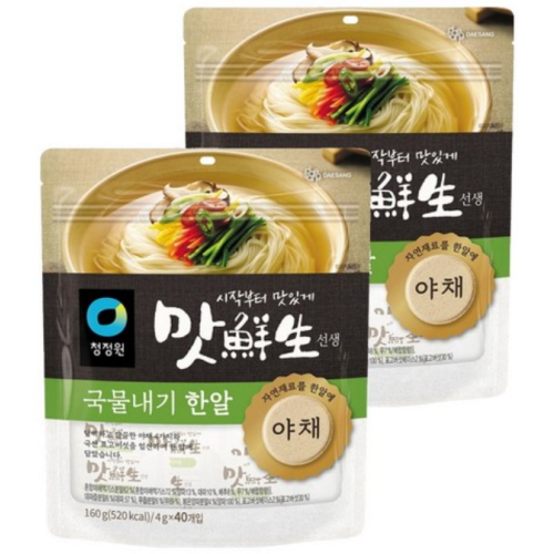 청정원 맛선생 야채 국물내기 한알 160g (4g x 40입) (2개)_이미지