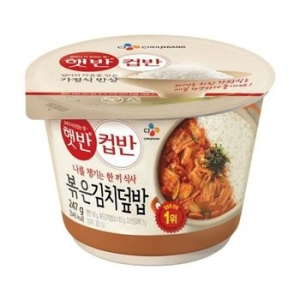 CJ제일제당 햇반 컵반 볶은김치덮밥 247g (2개)_이미지