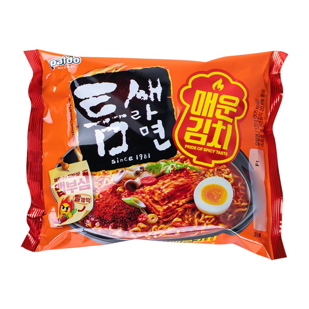 팔도 틈새라면 매운김치 120g (20개)