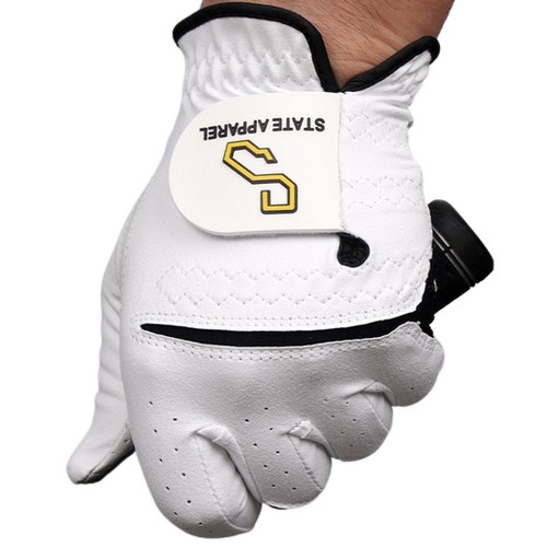 스테이트어패럴 반양피 타공 골프장갑 (1개)_이미지