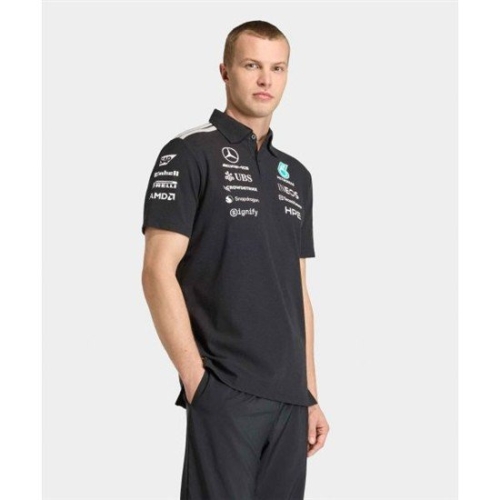 아디다스 메르세데스 AMG F1 팀 엔지니어 폴로 셔츠 블랙 KE5523 314738