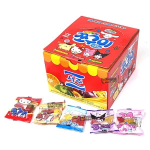 산리오 젤리팩토리 쪼구미 10g 50개 1박스 캐릭터 젤리 간식 사탕 군것질