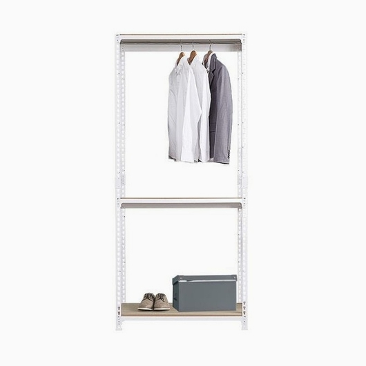 스피드랙 드레스룸 시스템 철제 행거봉1개 3단 행거 900x500