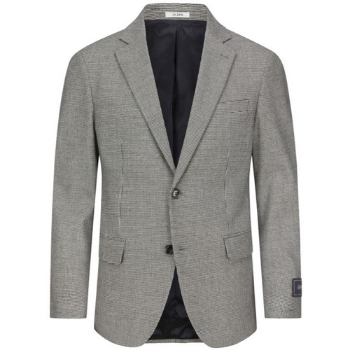 올젠 하운드 체크 패턴 간절기 싱글 캐주얼 자켓 ZOC3KG1301_이미지