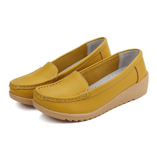 옷자락 여성 중년 굽있는 엄마 신발 키높이 단화 S8160122_이미지