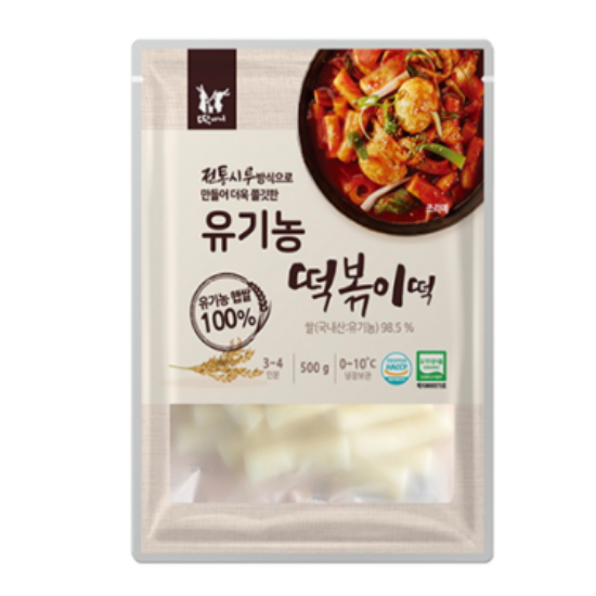 떡찌니 유기농 떡볶이떡 500g (1개)_이미지