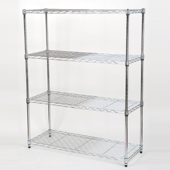 금하산업개발 크롬도금 25파이 산업용 메탈랙선반 하턱 4단 900