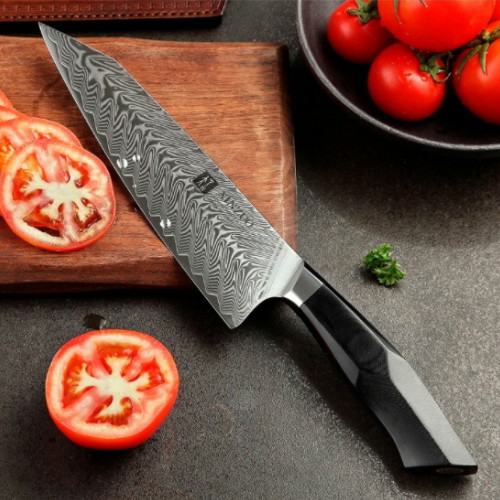 신주오 다마스커스 셰프 나이프 (21.5cm)