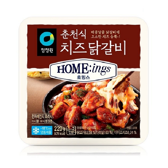 대상 청정원 호밍스 춘천식 치즈닭갈비 220g이미지입니다. 누르면 해당 게시물로 새창이동합니다.