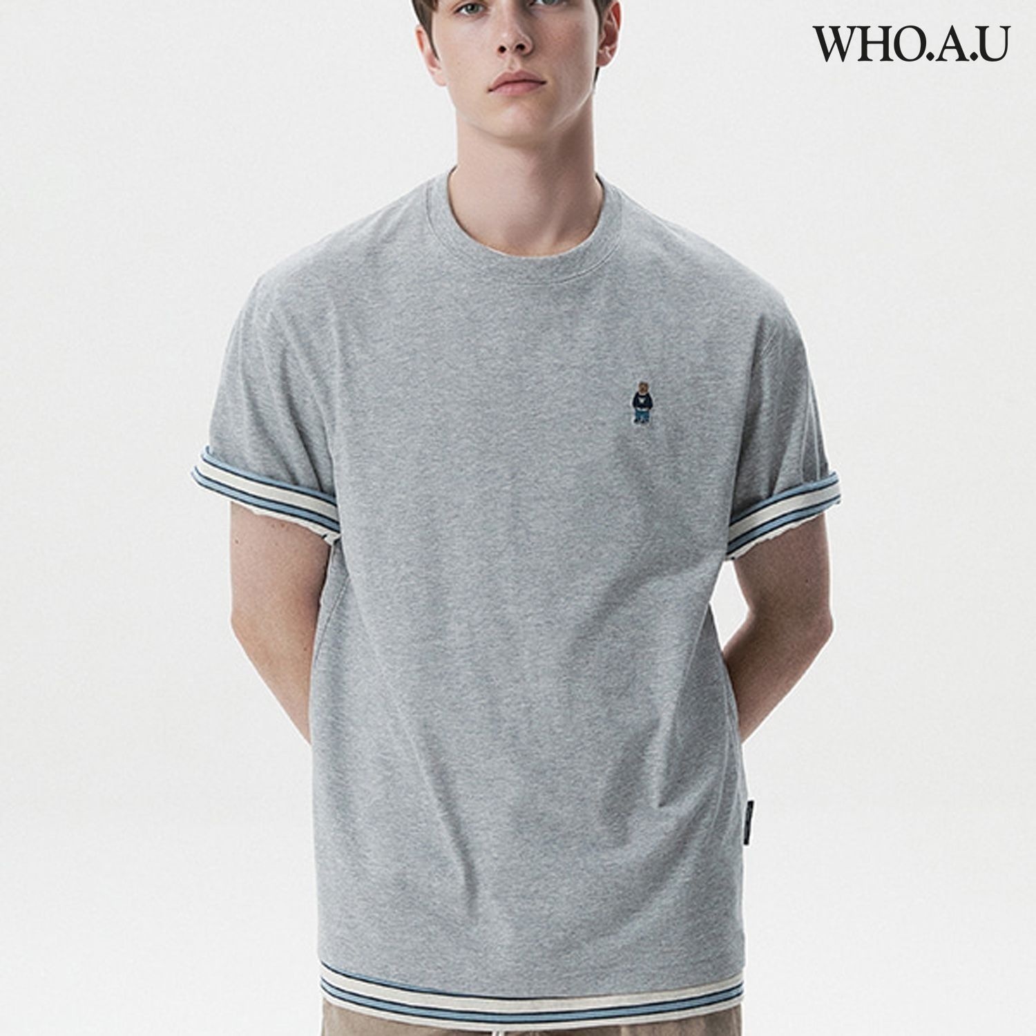 남녀공용 스티브 반팔티셔츠 WHRAG3711U