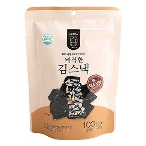허닭 바삭한 김스낵 코코넛맛 20g (6개)