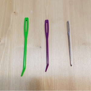 위빙바늘 꺾인 돗바늘 재료 도구