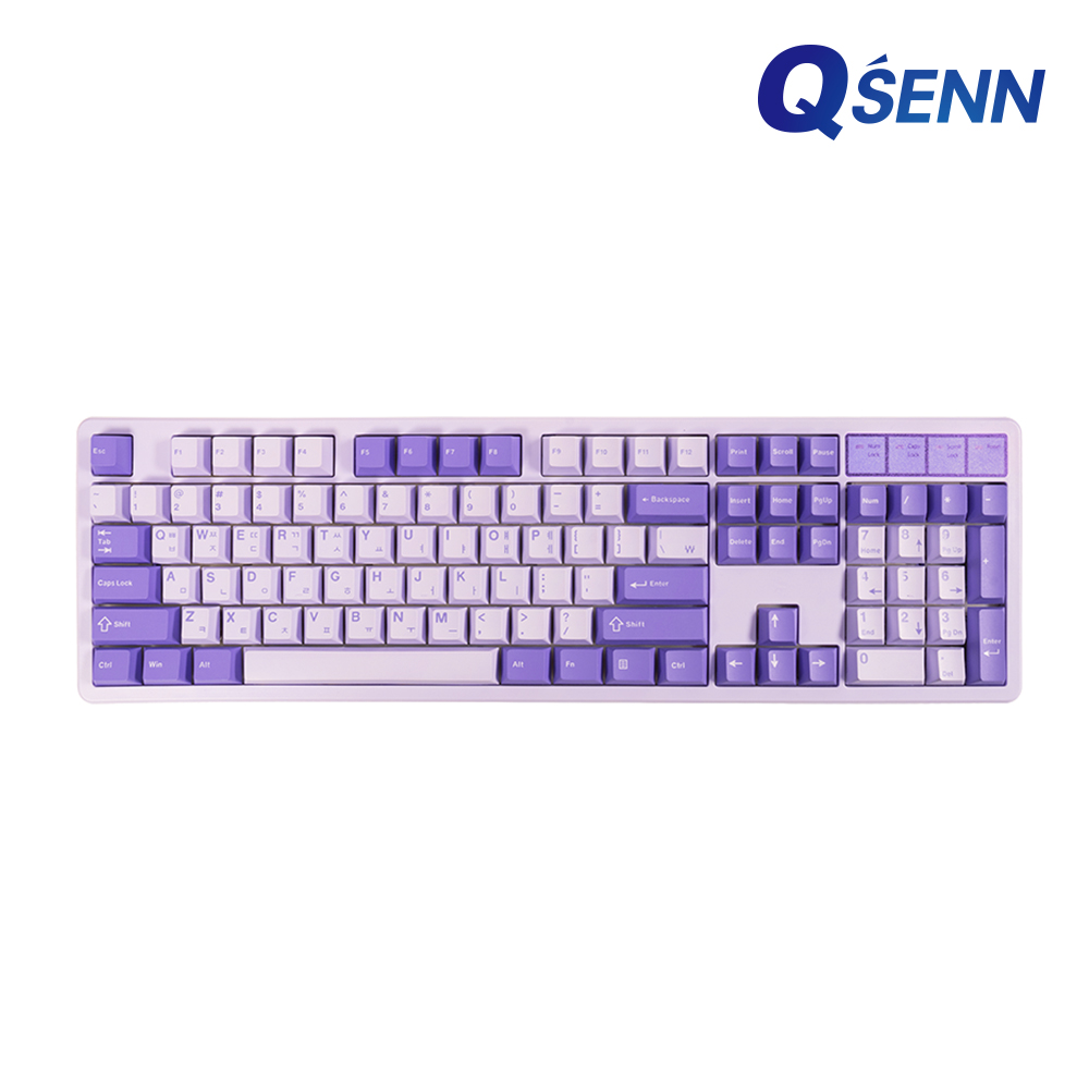 QSENN X104 풀윤활 가스켓 기계식 라벤더 (실론시나몬축)_이미지