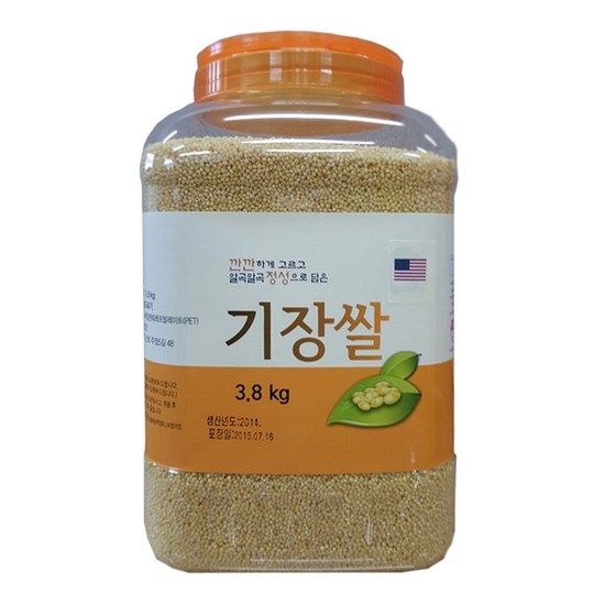 월드그린 기장쌀 3.8kg (1개)