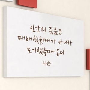 꾸밈 명언시리즈-인간의 죽음은 패배했을때가 아니라 pp190