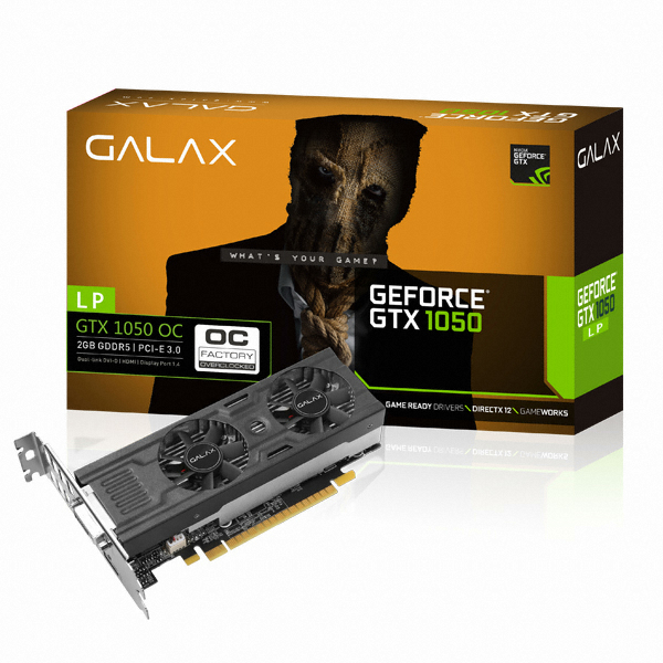 갤럭시 GALAX 지포스 GTX1050 OC D5 2GB LP_이미지