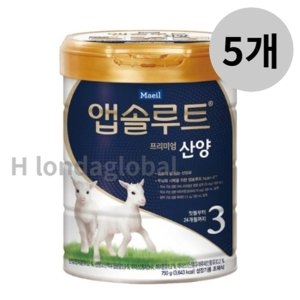매일유업 앱솔루트 프리미엄 산양 3단계 750g (5개)_이미지