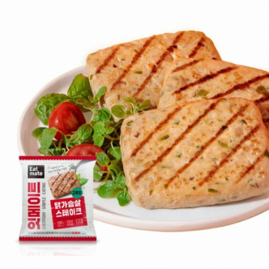 푸드나무 잇메이트 닭가슴살 스테이크 고추맛 100g (5개)