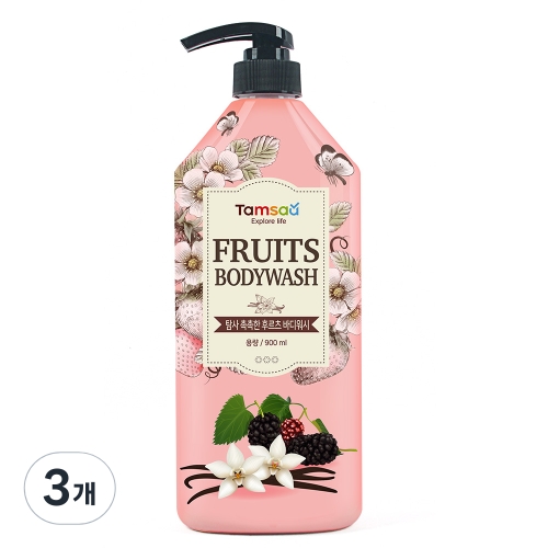 탐사 촉촉한 후르츠 바디워시 900g (3개)_이미지