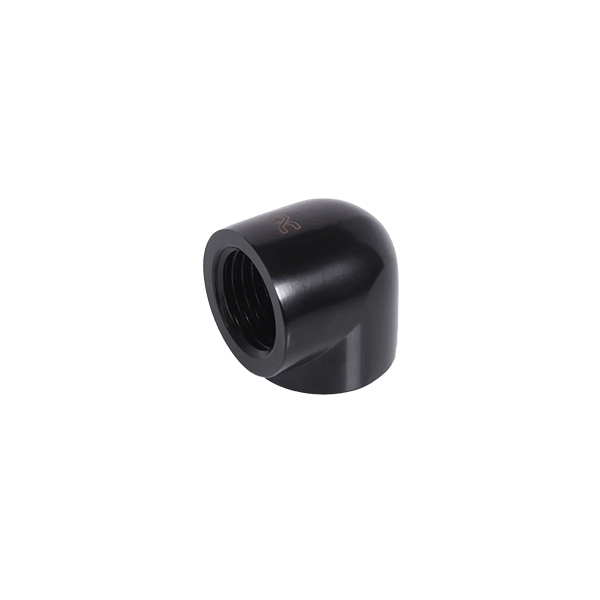 ALPHACOOL Eiszapfen 90도 피팅 20mm (딥블랙)_이미지