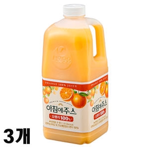 서울우유 아침에주스 오렌지 1.8L (3개)