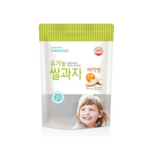 베베푸드 유기농 쌀과자 배 떡뻥 20g (1개)_이미지