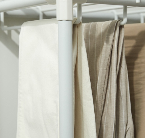 MF매직하우스 카트형 2단 이동식 바지걸이 행거_이미지