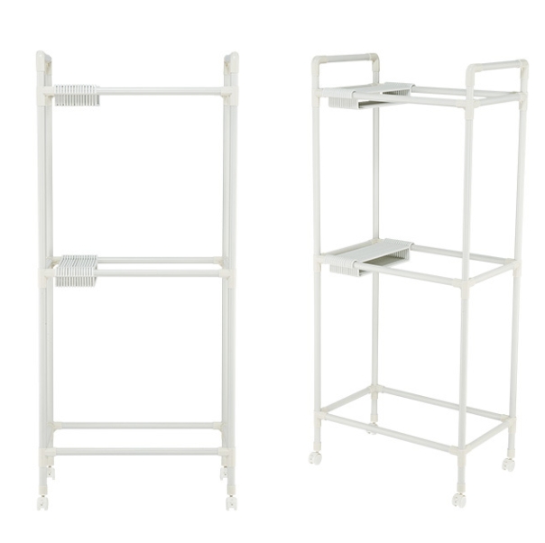 MF매직하우스 카트형 2단 이동식 바지걸이 행거_이미지