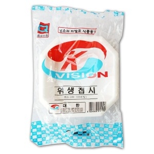 대한 위생 접시 KD-100 10P 일회용 용기 캠핑 그릇