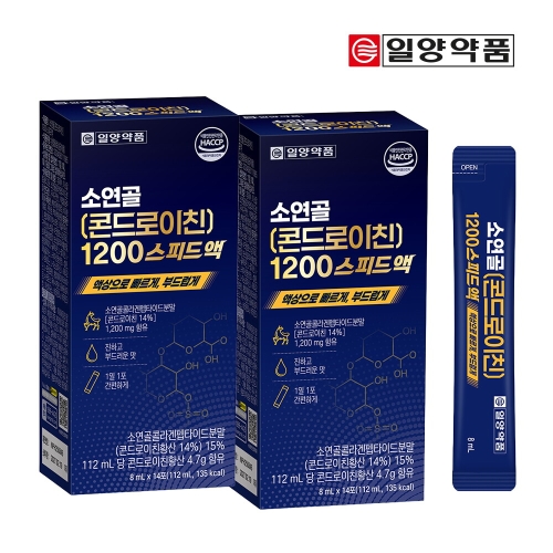 일양약품 소연골 콘드로이친1200 스피드액 8ml 14포 (2개)_이미지
