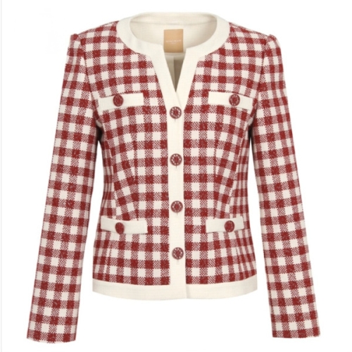 미니멈 체크 배색라인 자켓 MXCGWJ7090DOA