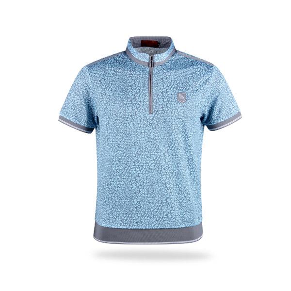 럭스골프 야마구찌 유니크 반팔 반집업 셔츠 YG1M406