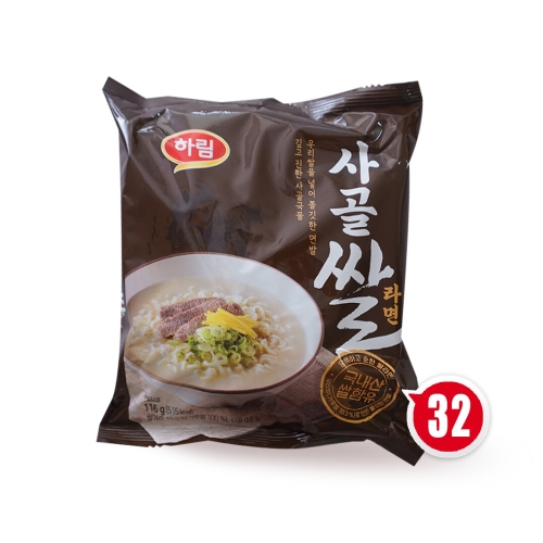 하림 사골 쌀라면 116g (32개)