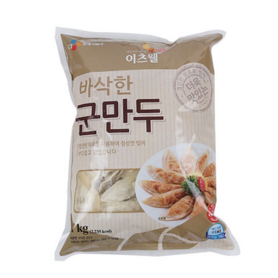 CJ프레시웨이 이츠웰 바삭한 군만두 1kg (1개)_이미지