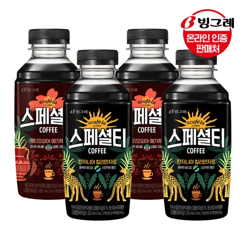 빙그레 아카페라 스페셜티 에티오피아 예가체프 460ml (20개)_이미지