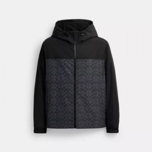코치 5477941 Signature Full Zip Windbreaker In Recycled Polyester 118267036_이미지