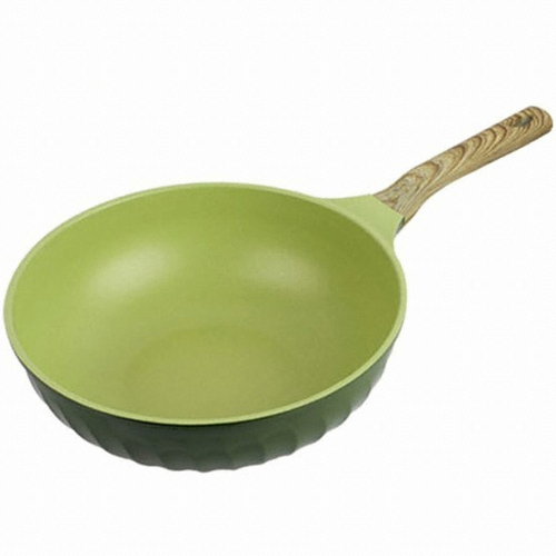 포시즌 뉴 올리브 그린우드 IH 궁중팬 (28cm)_이미지